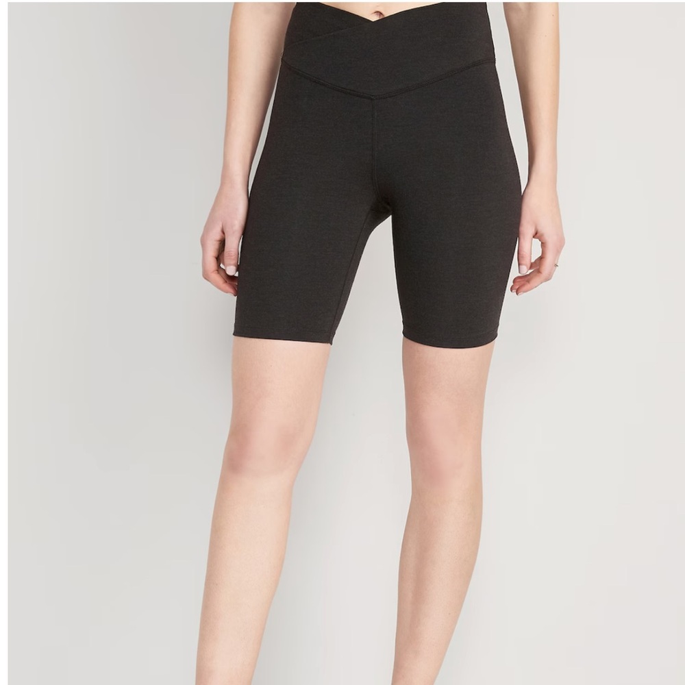 Black High-Waisted Biker/ Yoga Shorts